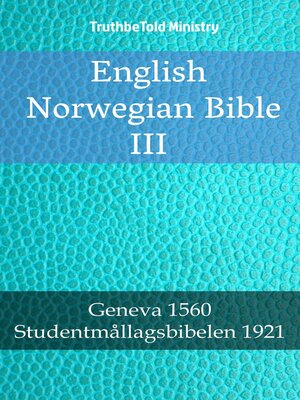 cover image of English Norwegian Bible III